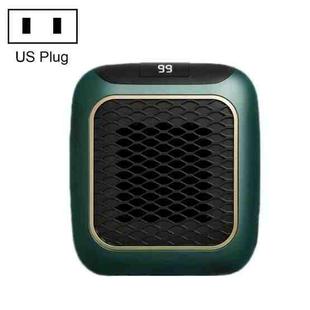 Home Portable Wall-mounted Small Air Heater, Specification:US Plug(Green)