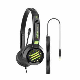 DANYIN DT326 Head-mounted Desktop Computer Children Learning Wire Headset with Microphone, Cable Length:1.8m, Style:Star Flag(Black)