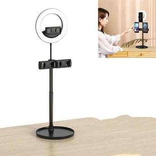 Lazy Desktop Mobile Phone Tablet Universal Non-Slip Telescopic Multi-Camera Live Stand, Style:Z2+Q6 Fill Light