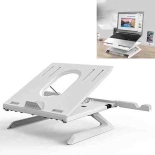 Multifunctional Folding Notebook Stand Monitor Increase Rack, Colour: Tripod (White)
