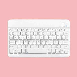 Universal Ultra-Thin Portable Bluetooth Keyboard For Tablet Phones, Size:7 inch(White Keyboard)