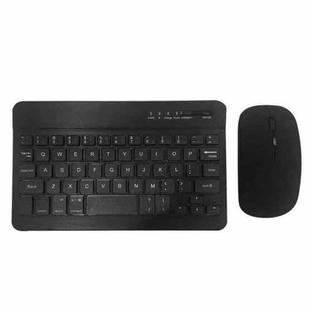 Universal Ultra-Thin Portable Bluetooth Keyboard and Mouse Set For Tablet Phones, Size:7 inch(Black Keyboard + Black Mouse)