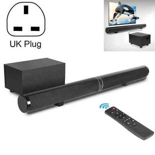 LP-1807P 45W Home Theater Audio Subwoofer Echo Wall Soundbar, Plug Type:UK Plug(Black)