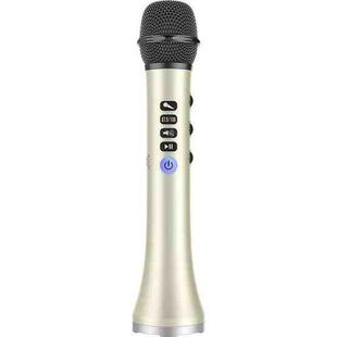 L-698 K Song Microphone Mobile Phone Bluetooth Wireless Microphone Audio Integrated KTV(Local Gold)