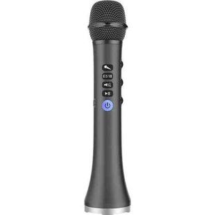 L-698 K Song Microphone Mobile Phone Bluetooth Wireless Microphone Audio Integrated KTV(Wisdom Black)