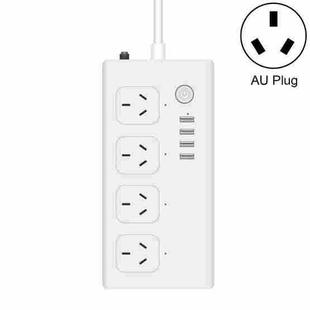 Home Office Wifi Mobile Phone Remote Control Timer Switch Voice Control Power Strip, Line length: 1.5m(AU Plug)