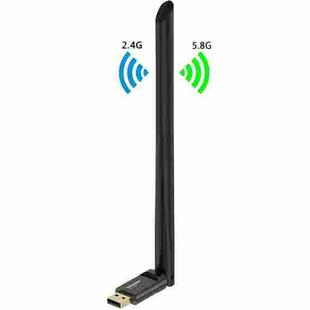 COMFAST CF-758F 650Mbps Dual-Band USB Computer Receiving Free Drive Wireless Network Card with Antenna