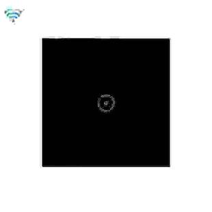 Wifi Wall Touch Panel Switch Voice Control Mobile Phone Remote Control, Model: Black 1 Gang (Zero Firewire Wifi)
