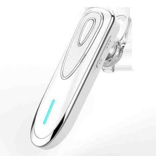 F03 Single Ear Voice Control Ultra-Long Standby Stereo Hanging Ear Wireless Bluetooth Headset(White)