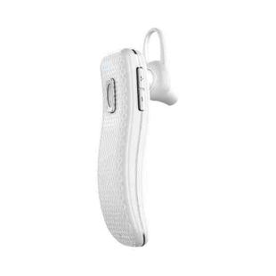 Single Ear Business Car Earhook Wireless Bluetooth Earphone(Fashion White)