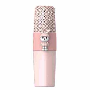 K9 Children Wireless Bluetooth Mobile Phone K Song Treasure Microphone Audio(Pink Bunny)