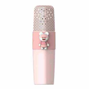 K9 Children Wireless Bluetooth Mobile Phone K Song Treasure Microphone Audio(Pink Mouse)
