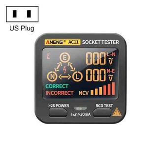 ANENG AC11 Multifunctional Digital Display Socket Tester Electrical Ground Wire Tester(US Plug)