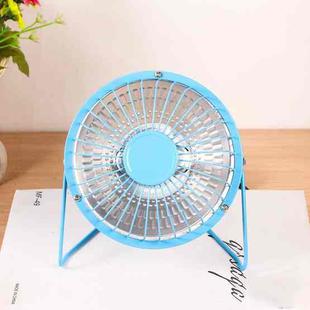 Household Heater Small Sun Electric Fan Mini Heater Desktop Heater, CN Plug, Colour: (Four Inches) Blue