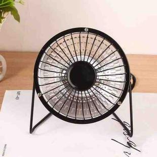 Household Heater Small Sun Electric Fan Mini Heater Desktop Heater, CN Plug, Colour: (Four Inches) Black