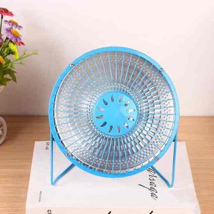 Household Heater Small Sun Electric Fan Mini Heater Desktop Heater, CN Plug, Colour: (Six Inches) Blue