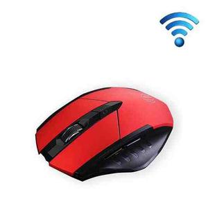 Inphic PM6 6 Keys 1000/1200/1600 DPI Home Gaming Wireless Mechanical Mouse, Colour: Red Wireless Charging Silent Version