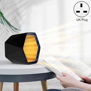 Mini Countertop Heater Leafless Heater Desktop Heater, Product specifications: 1000W UK Plug(Black)