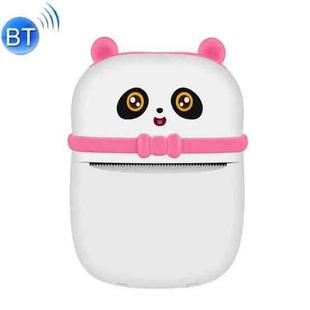 Panda Mini Thermal Printer Pocket Student Homework Mistakes Collections Printer Bluetooth Photo Printer(English Version Pink)