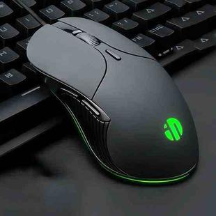 Inphic PB1 Business Office Mute Gaming Wired Mouse, Cable Length: 1.5m, Colour: Classic Back Breathing Light