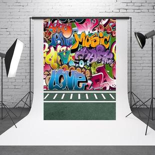 1.5m x 2.1m Retro Doodle Children's Photo Shoot Background Cloth