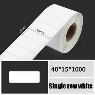Printing Paper Dumb Silver Paper Plane Equipment Fixed Asset Label for NIIMBOT B50W, Size: 40x15mm White