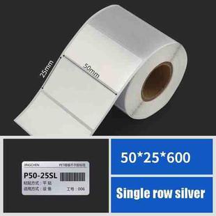 Printing Paper Dumb Silver Paper Plane Equipment Fixed Asset Label for NIIMBOT B50W, Size: 50x30mmSilver
