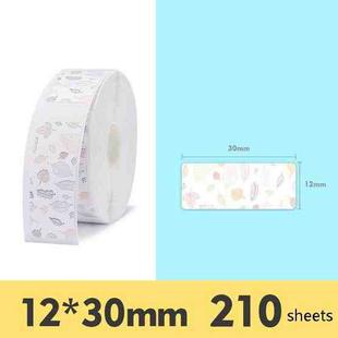 Thermal Label Paper Commodity Price Label Household Label Sticker for NIIMBOT D11(Maple Leaf)