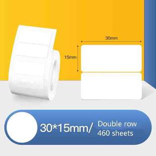 Thermal Label Paper Self-Adhesive Paper Fixed Asset Food Clothing Tag Price Tag for NIIMBOT B11 / B3S, Size: 30x15mm 460 Sheets