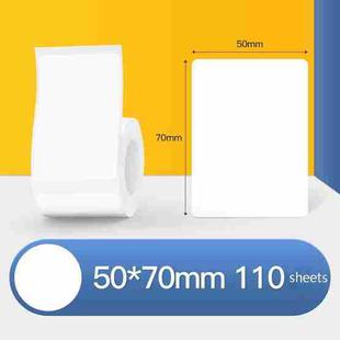 Thermal Label Paper Self-Adhesive Paper Fixed Asset Food Clothing Tag Price Tag for NIIMBOT B11 / B3S, Size: 50x70mm 110 Sheets
