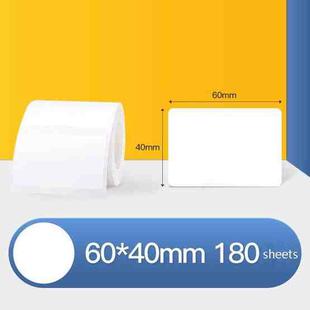 Thermal Label Paper Self-Adhesive Paper Fixed Asset Food Clothing Tag Price Tag for NIIMBOT B11 / B3S, Size: 60x40mm 180 Sheets