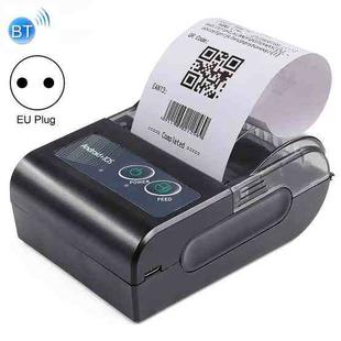 58HB6 Portable Bluetooth Thermal Printer Label Takeaway Receipt Machine, Supports Multi-Language & Symbol/Picture Printing, Model: EU Plug (English)