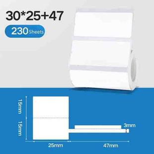 2 PCS Jewelry Tag Price Label Thermal Adhesive Label Paper for NIIMBOT B11 / B3S, Size: Horizontal 02F White 230 Sheets