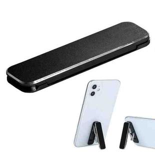 Aluminum Alloy Is Ultra-Thin Mobile Phone Lazy Bracket Multi-Angle Support Function Mini Ring Buckle Desktop Bracket(Black)