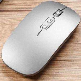 M103 1600DPI 5 Keys 2.4G Wireless Mouse Charging Ai Intelligent Voice Office Mouse, Support 28 Languages(Silver)