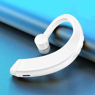 108 Bluetooth 5.0 Business Hanging Ear Type Rotating Universal Wireless Stereo Earphone(White)