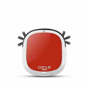 CORILE Y017 Automatic Induction Obstacle Avoidance Ultra-Thin Household Charging Smart Sweeping Robot, EU Plug(Cherry Red)