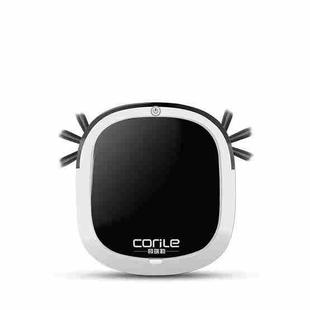 CORILE Y017 Automatic Induction Obstacle Avoidance Ultra-Thin Household Charging Smart Sweeping Robot, EU Plug(Piano Black)