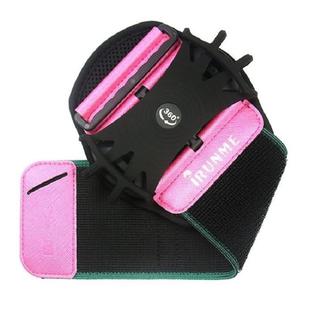 360 Degree Rotatable Universal Sports Wristband Express Takeaway Navigation Wrist Bag(Pink)
