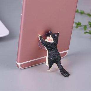 60 PCS Sucker Design Cute Cat Smartphone Holder(Black)