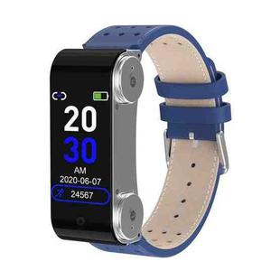 L890 1.14 inch TFT Color Screen Sports Bracelet with Bluetooth Headset, Support Call Reminder/Heart Rate Measurement/Blood Pressure Monitoring/Body Temperature Measurement(Blue)