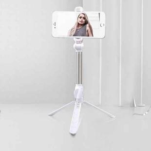 XT10 Bluetooth Tripod Selfie Stick Live Mobile Phone Holder(White)