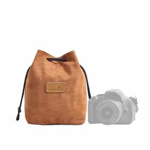 S.C.COTTON Liner Shockproof Digital Protection Portable SLR Lens Bag Micro Single Camera Bag Square Khaki M