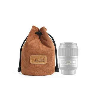 S.C.COTTON Liner Shockproof Digital Protection Portable SLR Lens Bag Micro Single Camera Bag Round Khaki S