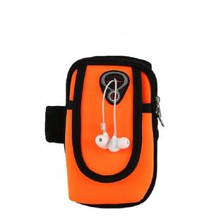 Running Mobile Phone Arm Bag Sports Mobile Phone Arm Sleeve(Orange)
