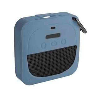 For Bose Soundlink Micro Anti-Drop Silicone Audio Storage Protective Cover (Stone Blue)