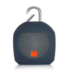 Silicone Bluetooth Speaker Protective Cover Anti-Fall Storage Cover for JBL Clip 3(Dark Gray Blue)