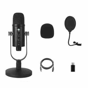 BM-86 USB Condenser Microphone Voice Recording Computer Microphone Live Broadcast Equipment Set, Specification: Standard+Small Blowout Prevention Net