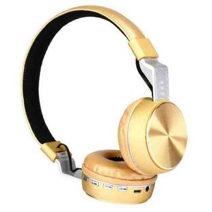 FG-66 Subwoofer Wireless Bluetooth Headset Support TF Card & FM Radio(Golden)