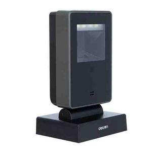 Deli One-Dimensional Code Two-Dimensional Code Screen Barcode Scanner Supermarket Catering Stores Scanner, Model: 14962 Black